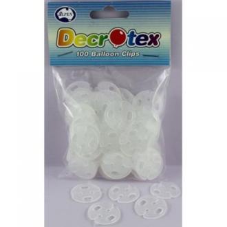 Balloons clips and ribbon : Metallic 100 Mixed colour 